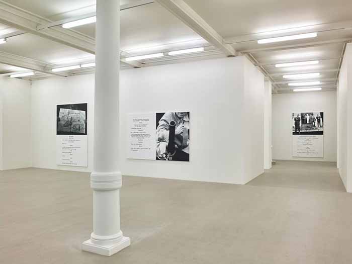 John Baldessari. Pictures & Scripts. Installation view. Marian Goodman Gallery